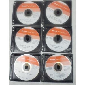 Microsoft Partner Program 6 Discs Microsoft Server 2005 Various Programs No Keys